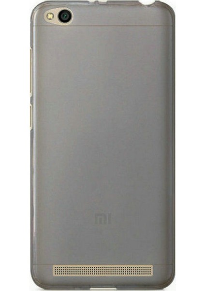 Xiaomi Redmi 5A Silikon Kılıf + Temperli Cam Gri
