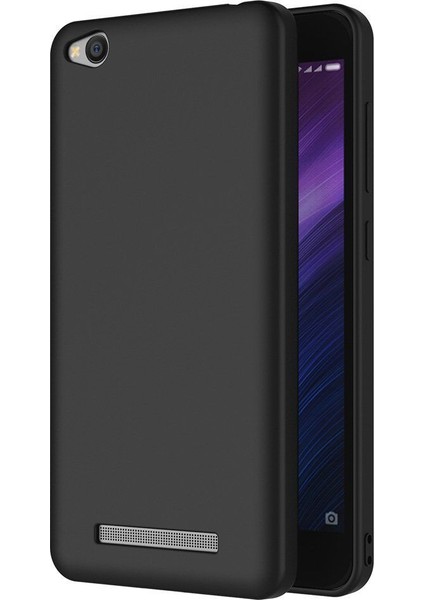 Xiaomi Redmi 5A Kılıf Premier Mat Silikon Kılıf Slim Fit + Cam Siyah