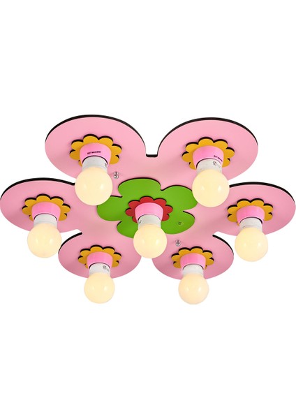 ÇİÇEK PEMBE ARMATÜR ÇOCUK ODASI 4802-3