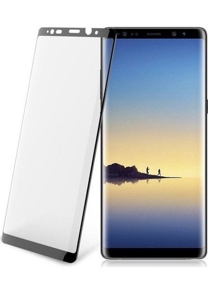 Samsung Galaxy Note 8 Tam Kaplayan Tamperli Cam Ekran Koruyucu Curved Kırılmaz Kenar Siyah fırsatları