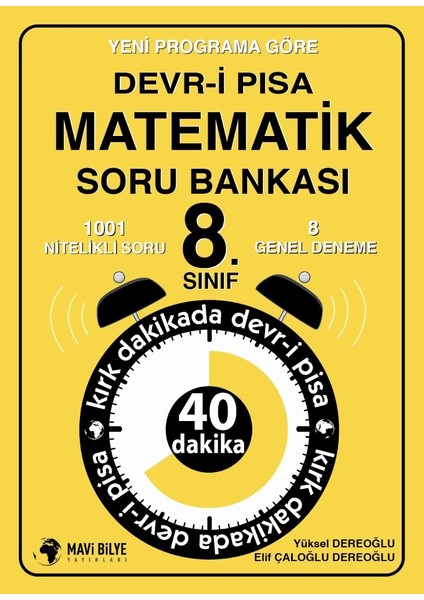 Mavi Bilye Yayınları Yeni Programa Göre Devr-İ Pısa Matematik Soru Bankası