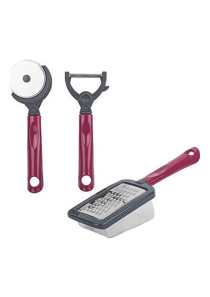 3 Parça Vişne Doğrayıcı Set