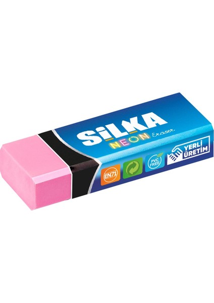 SİLKA NEON SİLGİ - 4 RENK (20'Lİ KUTU) fiyatları