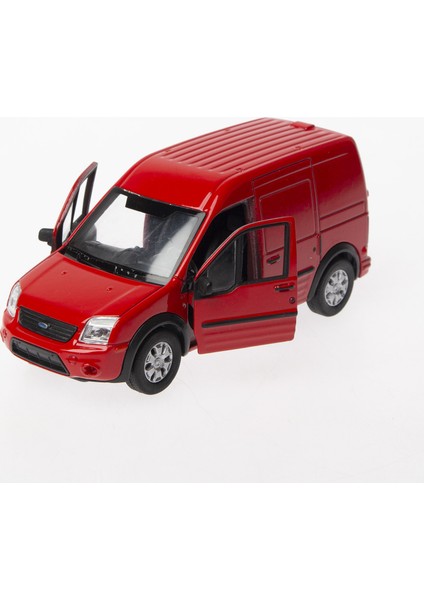 1:36 Diecast Çek-Bırak Ford Transit Connect -Kırmızı modelleri