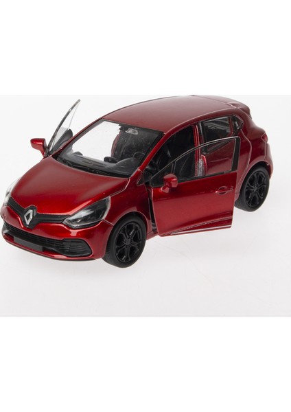 1:36 Ölçek Diecast Çek-Bırak Renault Clio Rs -Kırmızı