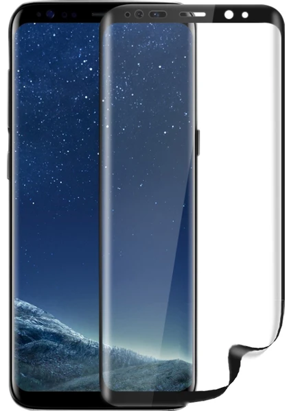 Samsung Galaxy S8 Full Kaplama Ekran Koruyucu Tam Koruma - Şeffaf