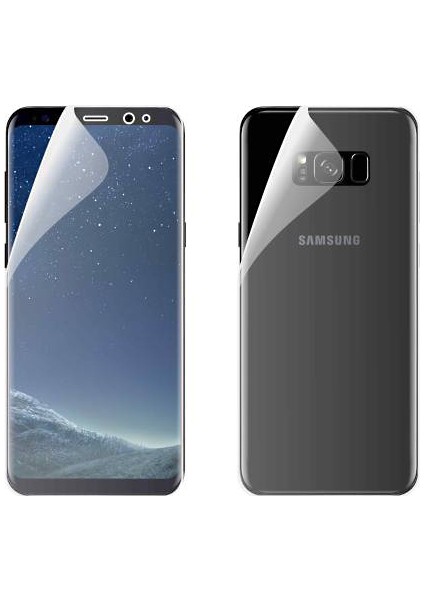 Samsung S8 Ön Arka Darbeye Dayanıklı Tam Koruma Şeffaf Ekran Koruyucu