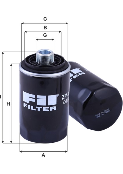 Skoda Octavia Iı 1.8Fsi-2.0Tfsi (2006-)Yağ Filtresi06H115561-06H115403-W719/45-Oc456