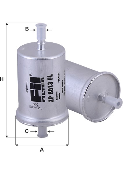 FİL Filter Citroen Benzin Yakıt Filtresi Renault Clio I-II-III