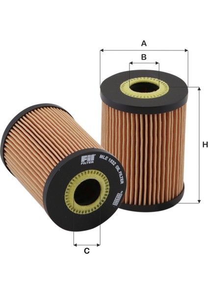 Nissan Terrano Iı 3.0Di (2002-2005) Yağ Filtresi-152092W200-1520900Qac-Hu825-Ox415D-Oe669/1