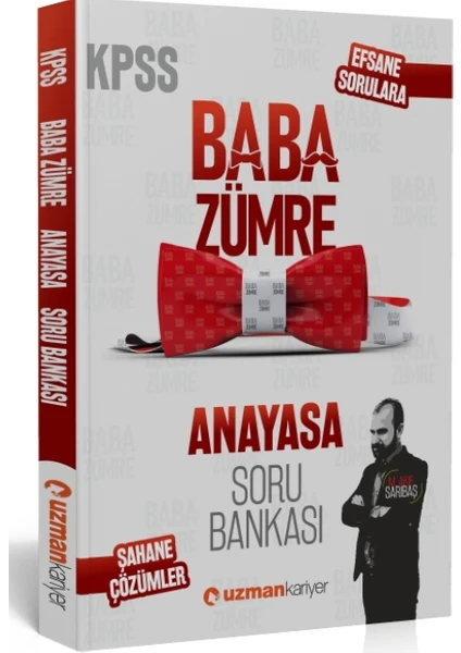 Uzman Kariyer Yayınları KPSS Baba Zümre 2020 Anayasa Soru Bankası