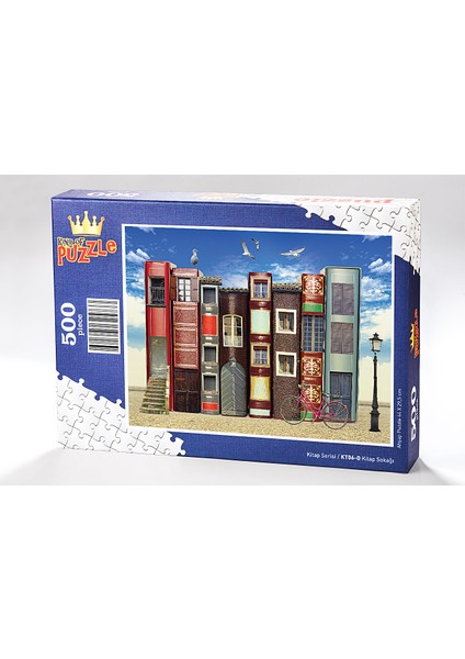 Kitap Sokağı Ahşap Puzzle 500 Parça (KT06-D)