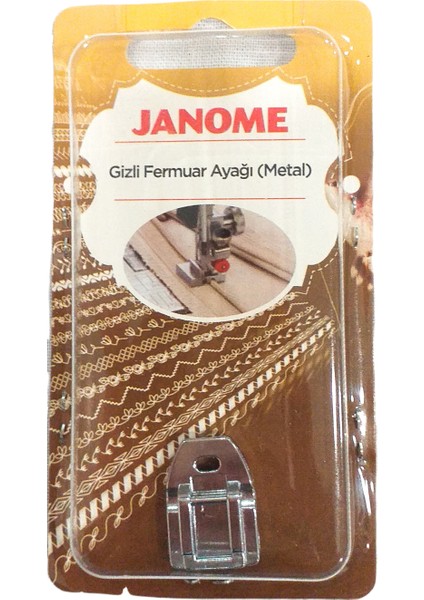 Janome Gizli Fermuar Ayağı (Metal)