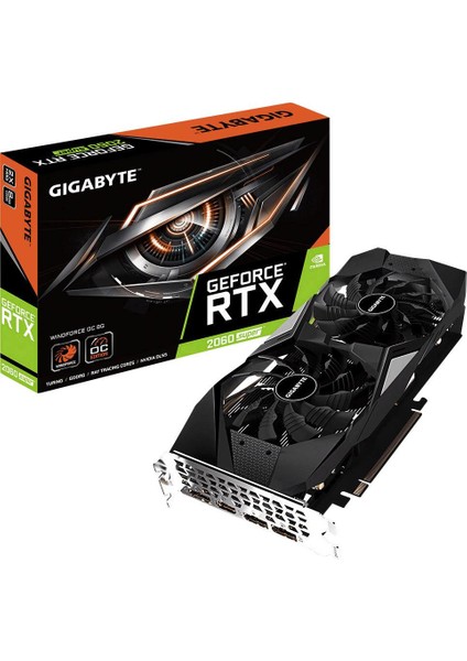 GeForce RTX 2060 Super Windforce OC 8GB 256Bit GDDR6 (DX12) PCI-E 3.0 Ekran Kartı GV-N206SWF2OC-8GD fiyatları