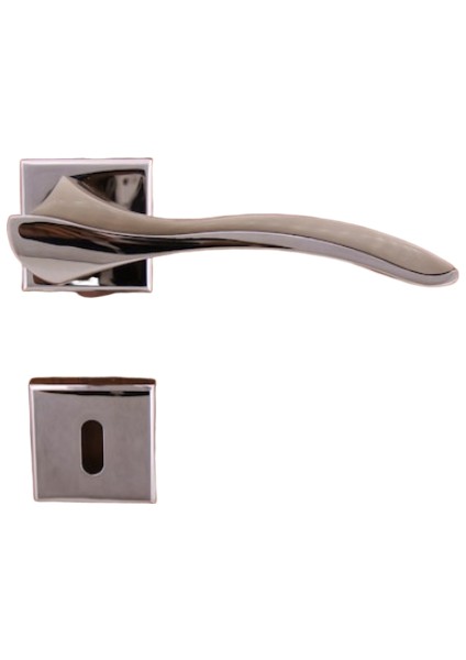 Pimador Bilecik Kapı Kolu Krom Inox Rozetli Kapı Kolu Oda