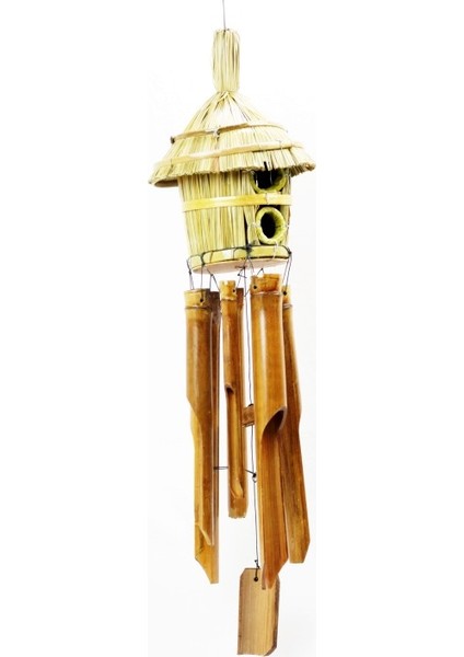 2 Yuvalı Hasır Rüzgar Çanı