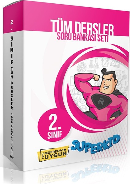 Superkid 2. Sınıf Tüm Dersler Soru Bankası (Kutulu Set)