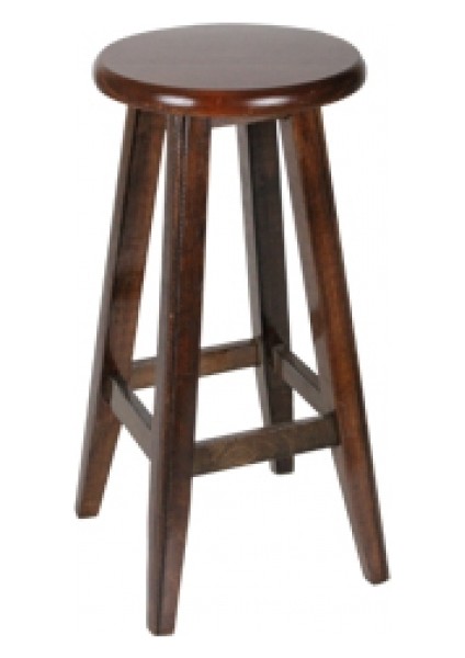 Ahşap Tabure 45 cm Ceviz Renk