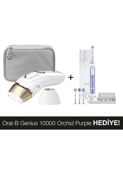 IPL Silk-expert Pro PL5117 + Oral-B Genius 10000 Orchid Purple Şarj Edilebilir Diş Fırçası