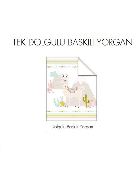 Bebek Lama Dolgulu Nevresim 80 x 100 cm