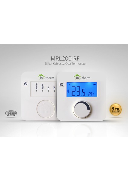 In-Therm Mrl 200 Rf Tm Kablosuz Dijital Oda Termostatı