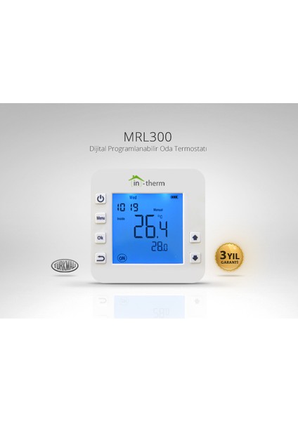 In-Therm Mrl 300 Tm Dijital Kablolu Oda Termostatı