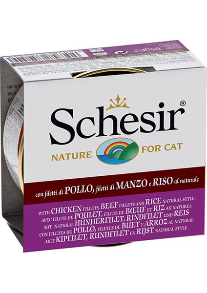 Tavuk Sığır & Pirinçli Kedi Konserve 85 g x 12 Adet