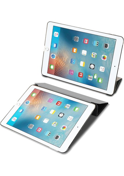 Apple iPad Air 10.5 inch 2019 Delüx Leather Serisi Standlı Kılıf - Siyah