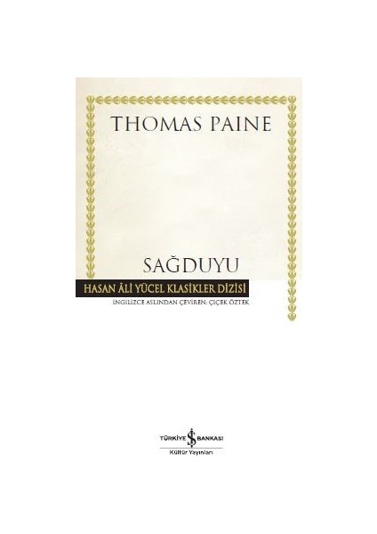 Sağduyu - Thomas Paine