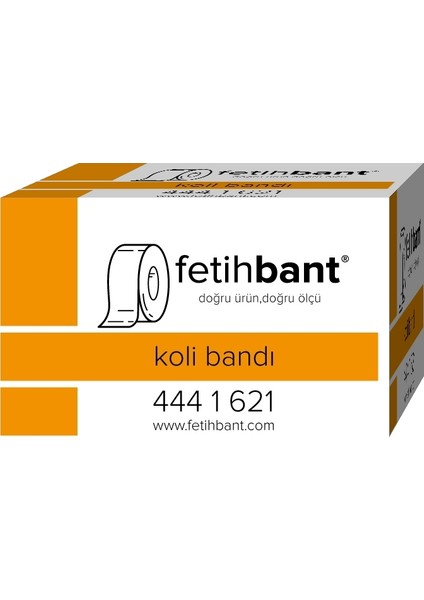 Fetihbant 45 mm x 100 m Koli Bandı 72'li Koli