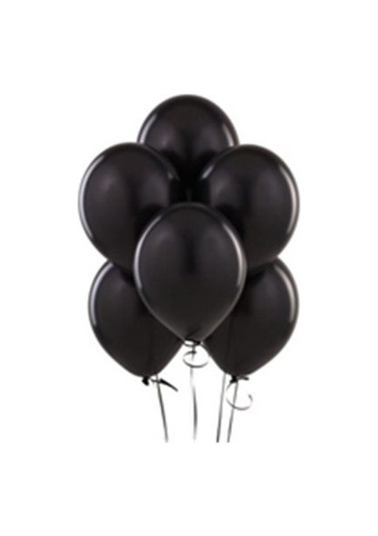 Siyah Balon 5 Adet