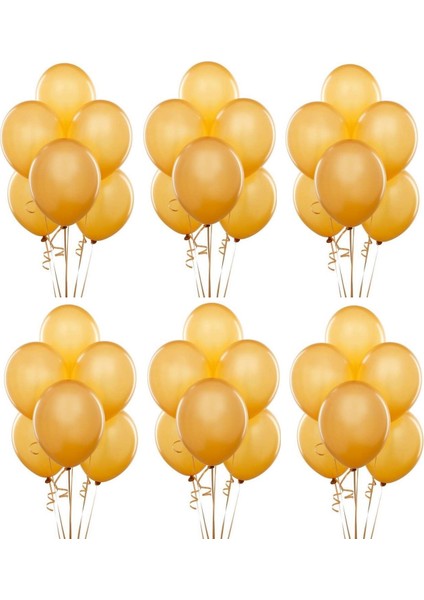 Altın Metalik Balon 5 Adet