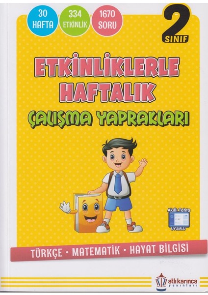 Atlıkarınca Yayınları Etkinliklerle Haftalık Çalışma Yaprakları 2.Sınıf