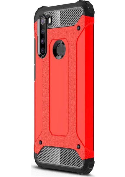 Xiaomi Redmi Note 8 Kılıf Rugged Armor Kırmızı