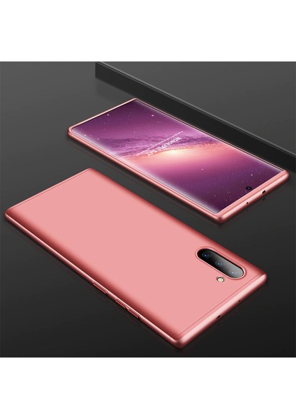 Samsung Galaxy Note 10 Kılıf Double Dip 360 Protective Rose Gold
