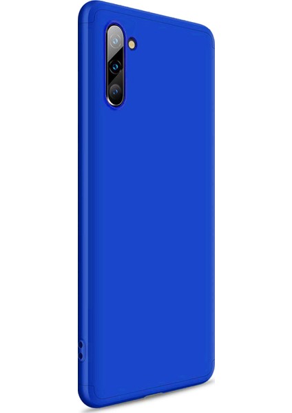 Samsung Galaxy Note 10 Kılıf Double Dip 360 Protective Mavi