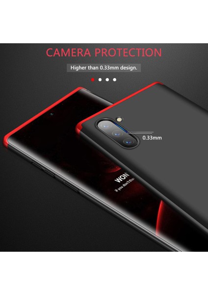 Samsung Galaxy Note 10 Kılıf Double Dip 360 Protective Mavi