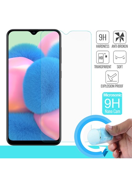 Samsung Galaxy A30s Nano Cam Ekran Koruyucu Şeffaf