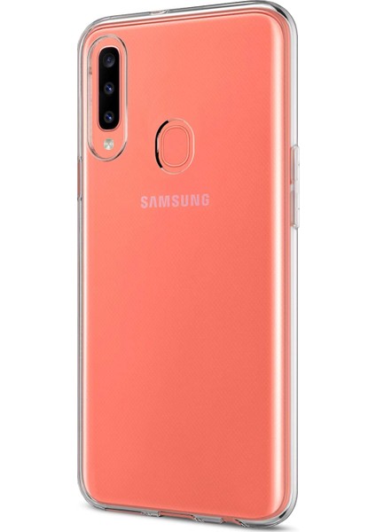 Samsung Galaxy A20s Kılıf Transparent Soft Şeffaf
