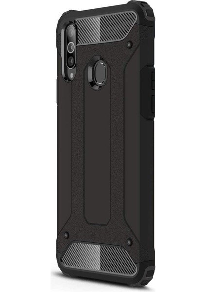 Samsung Galaxy A20s Kılıf Rugged Armor Siyah