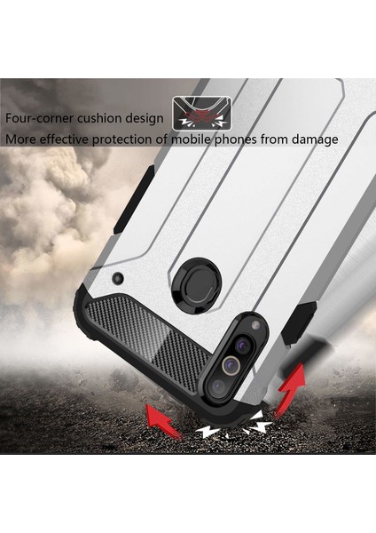 Samsung Galaxy A20s Kılıf Rugged Armor Siyah