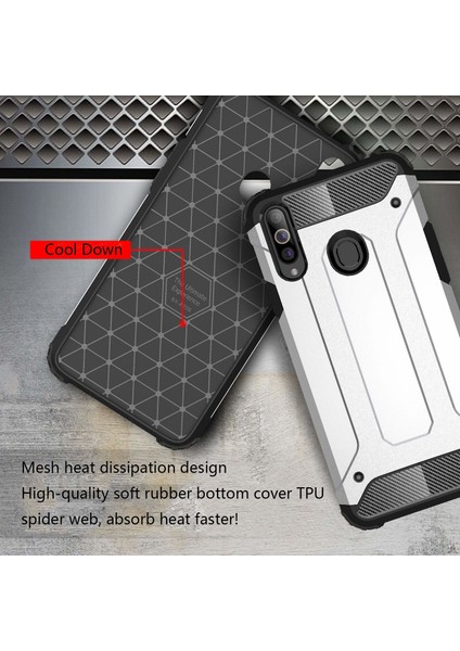 Samsung Galaxy A20s Kılıf Rugged Armor Siyah
