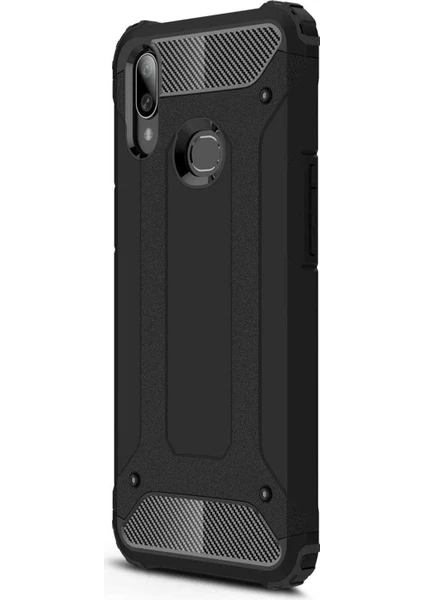 Samsung Galaxy A10s Kılıf Rugged Armor Siyah