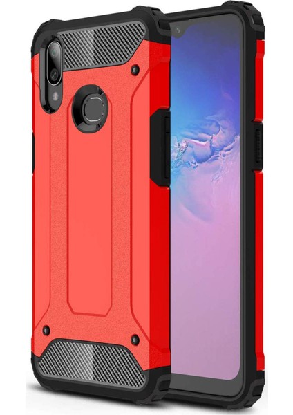 Samsung Galaxy A10s Kılıf Rugged Armor Kırmızı