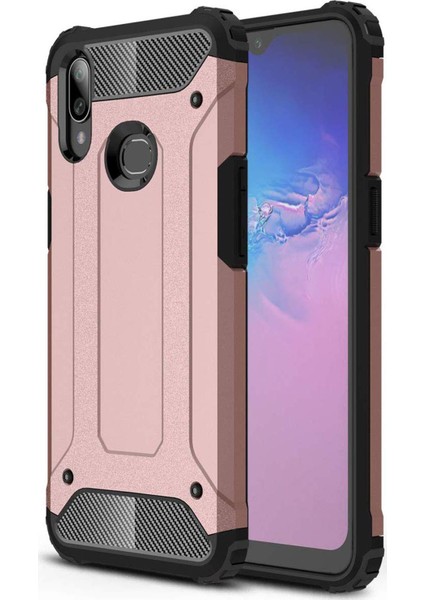 Samsung Galaxy A10s Kılıf Rugged Armor Rose Gold