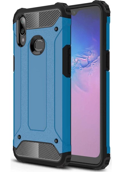 Samsung Galaxy A10s Kılıf Rugged Armor Mavi