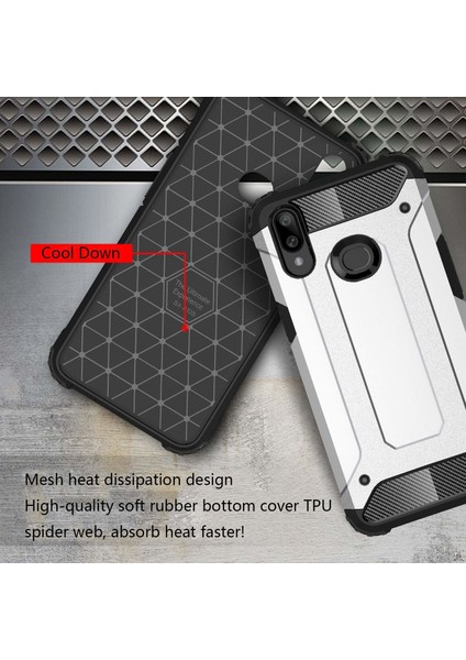 Samsung Galaxy A10s Kılıf Rugged Armor Mavi