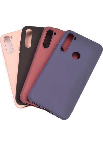 Matte Silicone Xiaomi Redmi Note 8 Kılıf Mor