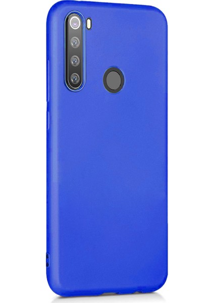 Matte Silicone Xiaomi Redmi Note 8 Kılıf Mavi