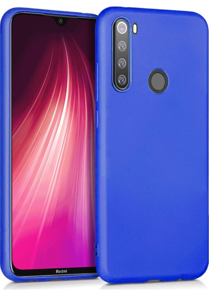 Matte Silicone Xiaomi Redmi Note 8 Kılıf Mavi